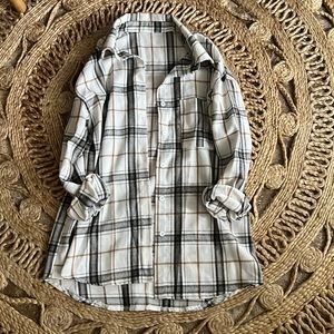 Stripped button down, oversized